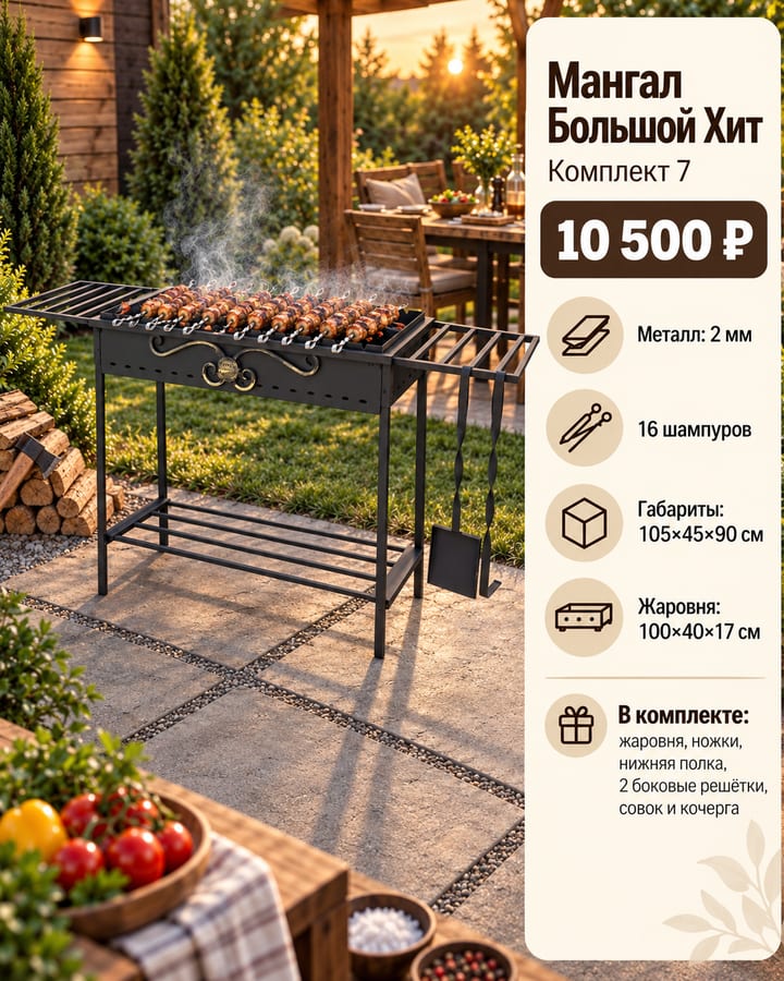 Мангал Большой Хит — Комплект 7