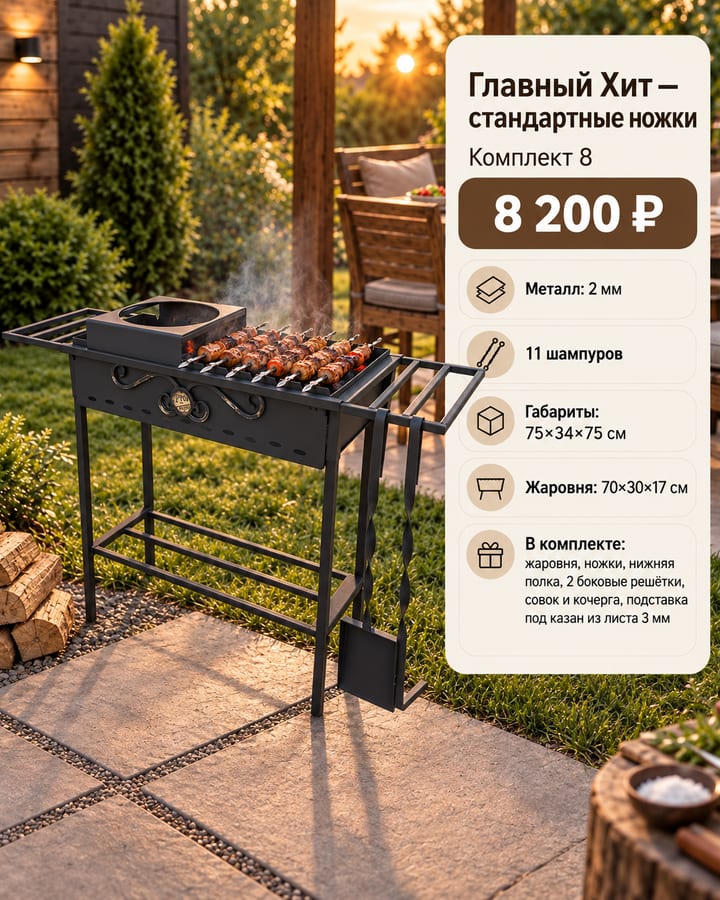 Главный Хит на стандартных ножках — Комплект 8