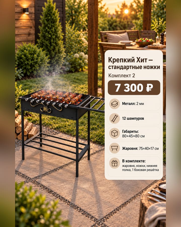 Крепкий Хит на стандартных ножках — Комплект 2