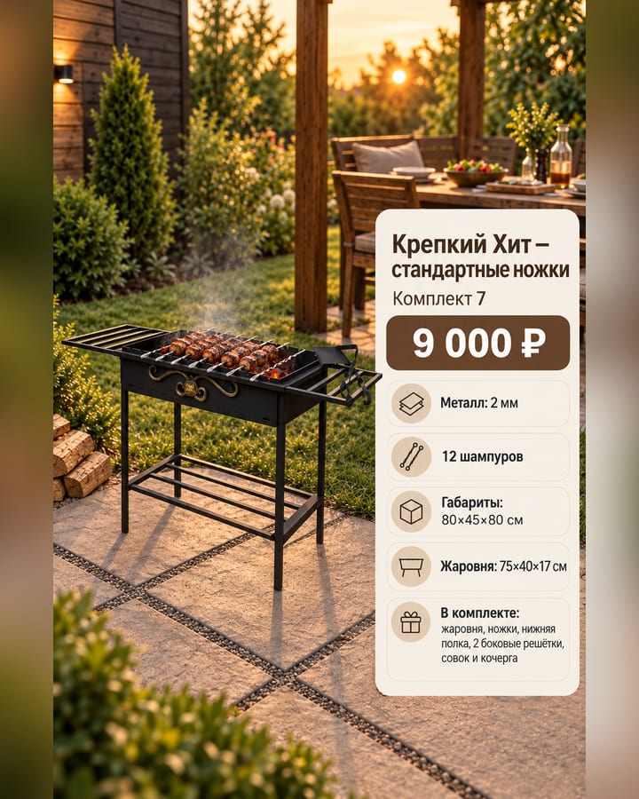 Крепкий Хит на стандартных ножках — Комплект 7