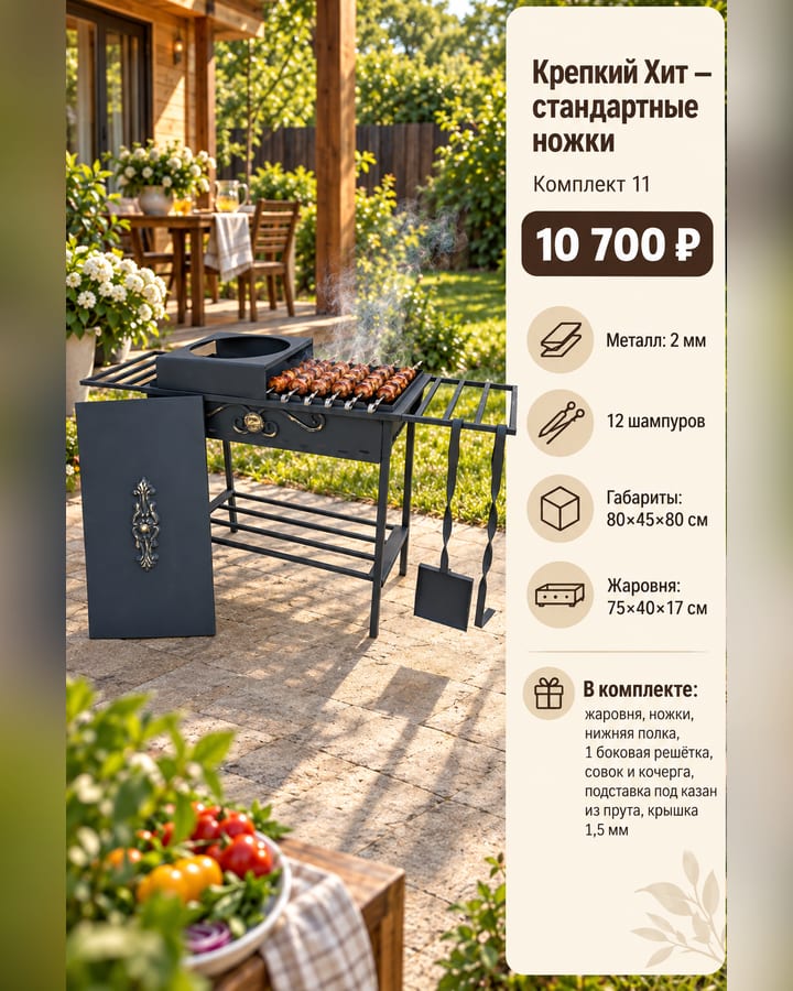 Крепкий Хит на стандартных ножках — Комплект 11