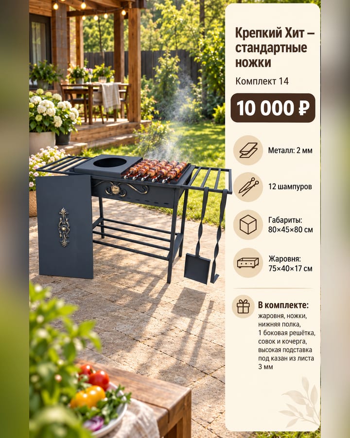 Крепкий Хит на стандартных ножках — Комплект 14