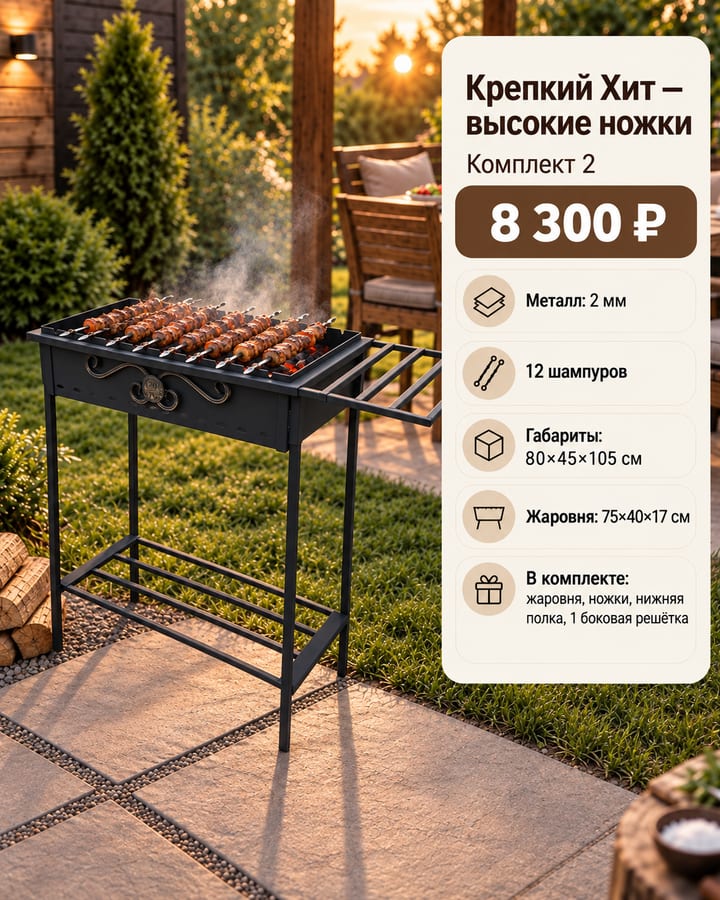 Крепкий Хит на высоких ножках — Комплект 2