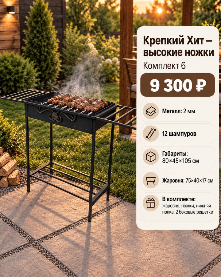 Крепкий Хит на высоких ножках — Комплект 6