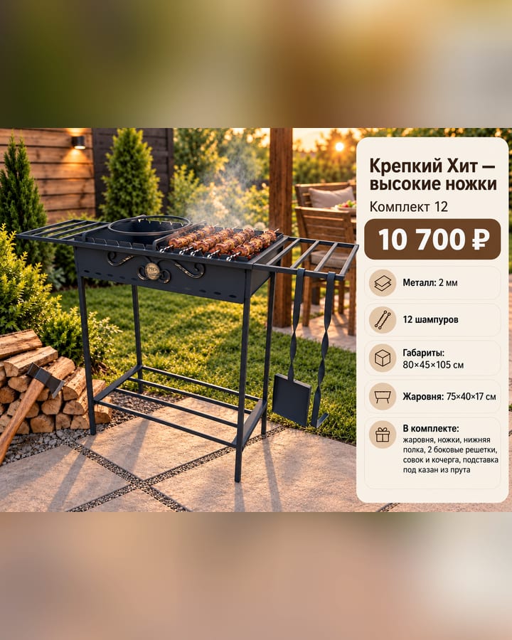 Крепкий Хит на высоких ножках — Комплект 12