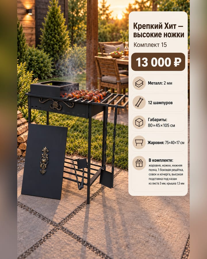 Крепкий Хит на высоких ножках — Комплект 15