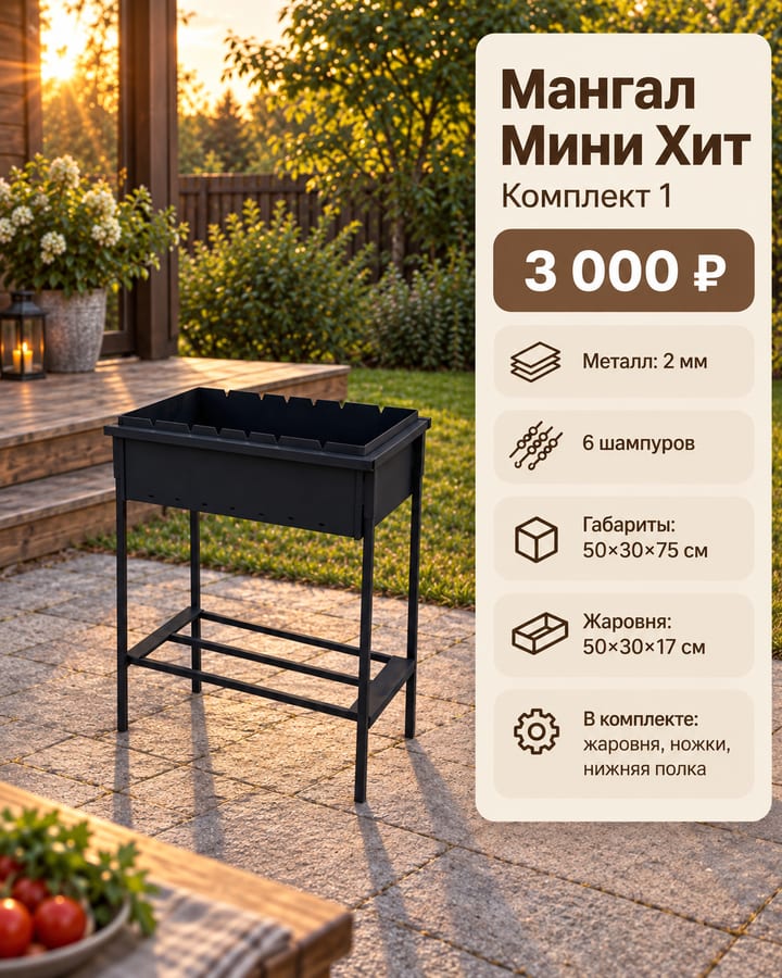 Мангал Мини Хит