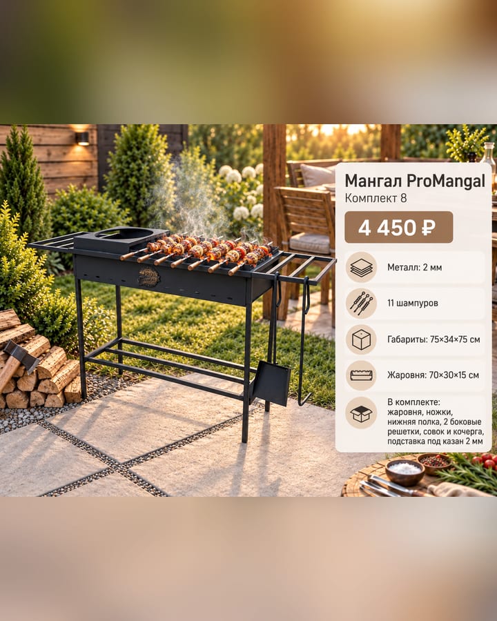 Мангал ProMangal — Комплект 8