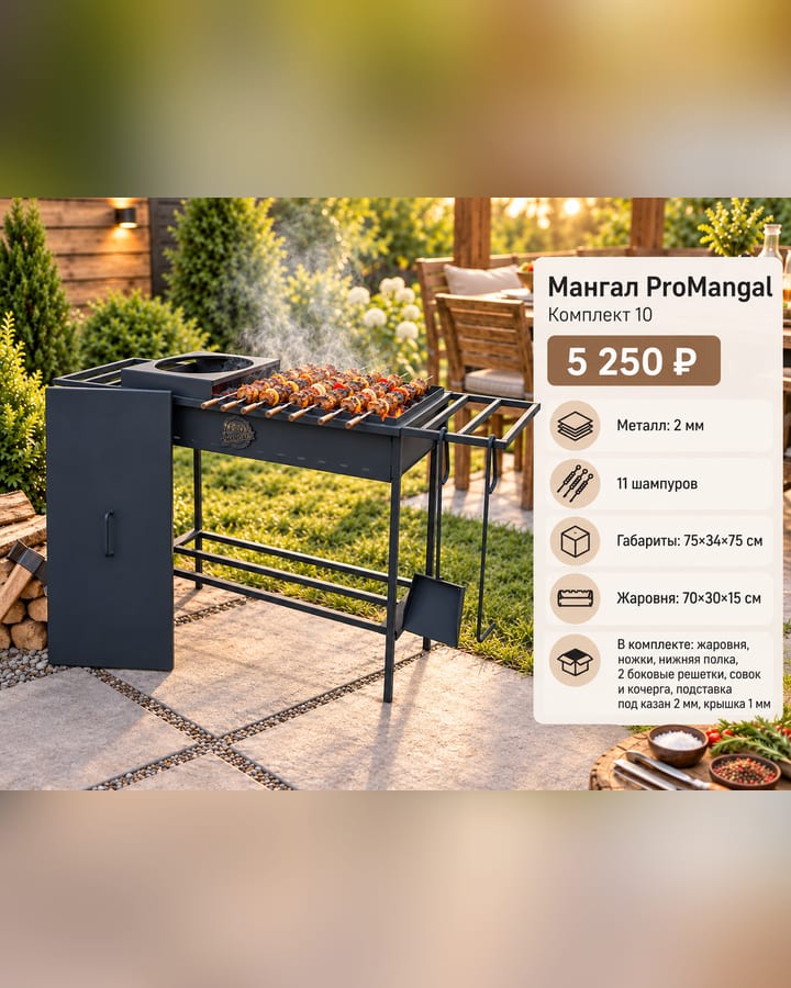 Мангал ProMangal — Комплект 10