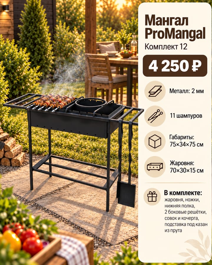 Мангал ProMangal — Комплект 12